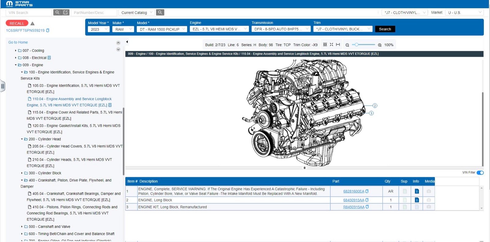 Mopar interface — screenshot 3